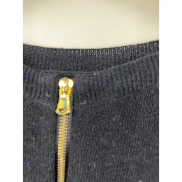 Sandro Women's Back Zip Pullover Sweater Stretch Long Sleeve Black Size 1 - Picture 5 of 6